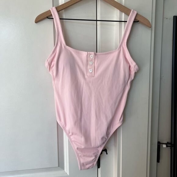 Stoney Clover Lane Other - Stoney clover pink Heart swimsuit size medium one piece women’s